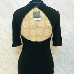 Topshop bodycon Dress Black  Size 6